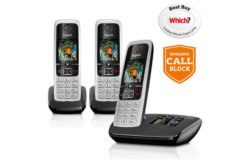 Gigaset C430A Cordless Telephone with Answer Machine -Triple